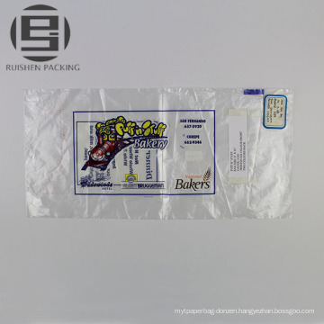 Bakery bread packaging plastic flat bags